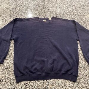 Distressed Sun Faded Navy Blue Gap Sweater